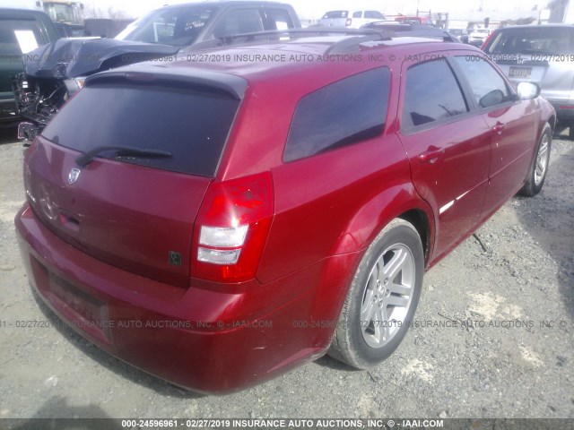 2D8FV47T06H539789 - 2006 DODGE MAGNUM SE MAROON photo 4