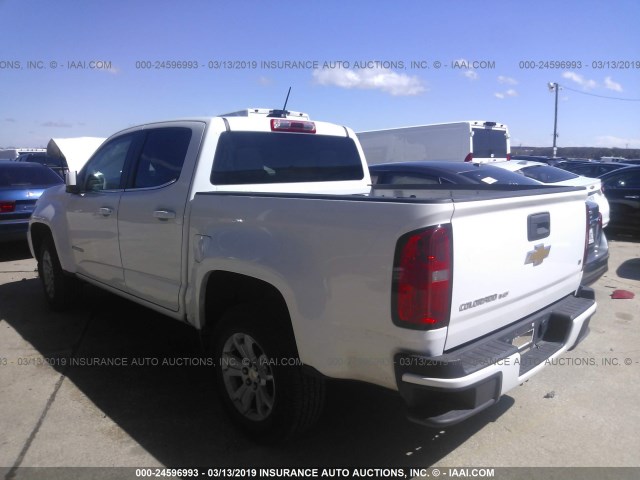 1GCGSCEN6J1311054 - 2018 CHEVROLET COLORADO LT WHITE photo 3