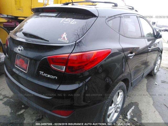 KM8JU3AC3CU322112 - 2012 HYUNDAI TUCSON GLS/LIMITED BLACK photo 4