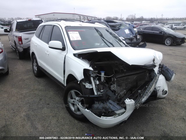 5NMSG13D97H037356 - 2007 HYUNDAI SANTA FE WHITE photo 1