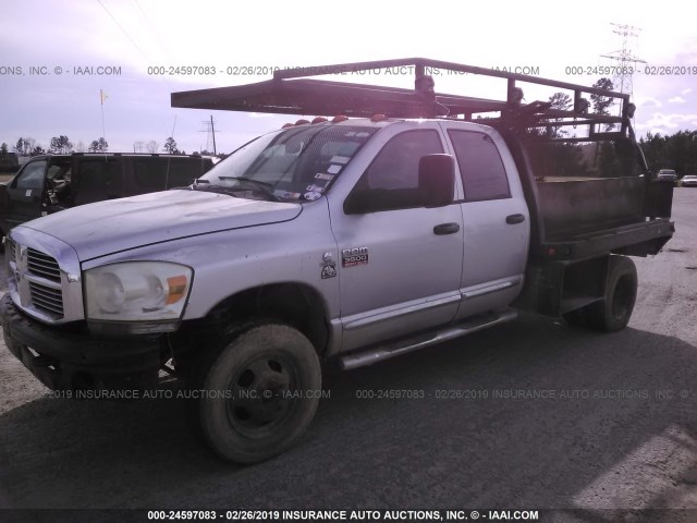 3D7MX48A78G153702 - 2008 DODGE RAM 3500 ST/SLT SILVER photo 2