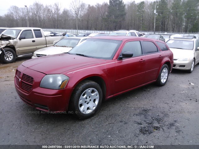 2D4FV47T36H118179 - 2006 DODGE MAGNUM SE RED photo 2