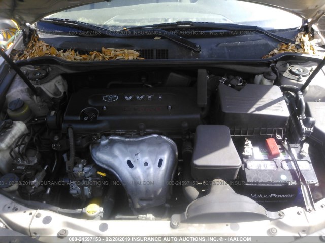 4T1BE46KX7U695497 - 2007 TOYOTA CAMRY NEW GENERAT CE/LE/XLE/SE GOLD photo 10