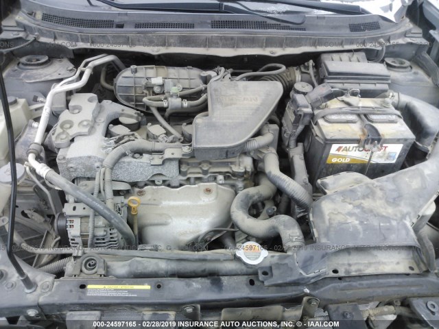 JN8AS58V68W403506 - 2008 NISSAN ROGUE GRAY photo 10