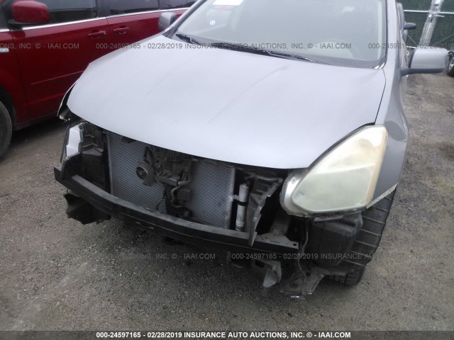 JN8AS58V68W403506 - 2008 NISSAN ROGUE GRAY photo 6