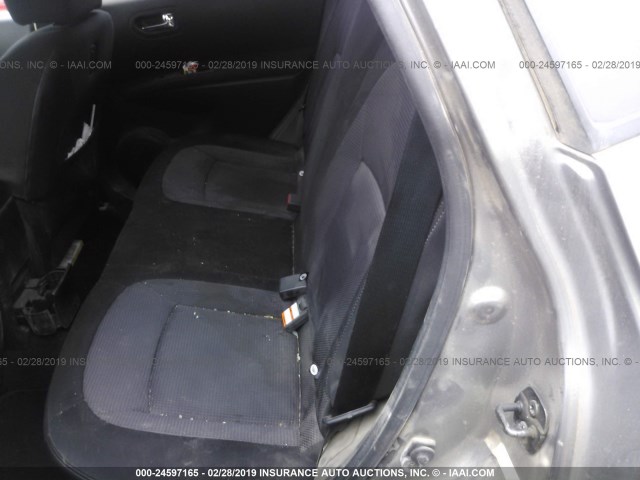 JN8AS58V68W403506 - 2008 NISSAN ROGUE GRAY photo 8