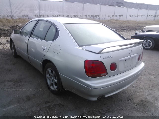 JT8BD69S910127771 - 2001 LEXUS GS SILVER photo 3