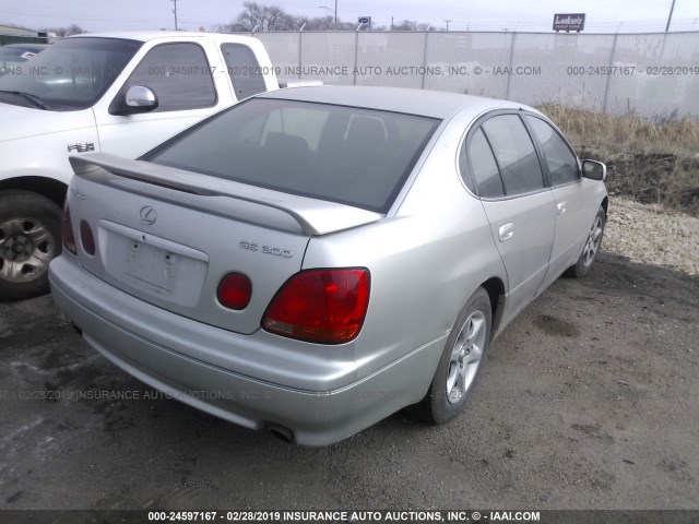 JT8BD69S910127771 - 2001 LEXUS GS SILVER photo 4