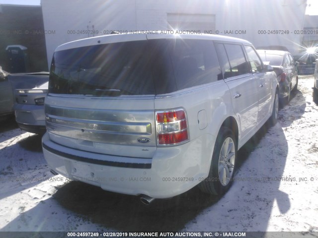 2FMHK6D82KBA03933 - 2019 FORD FLEX LIMITED WHITE photo 4