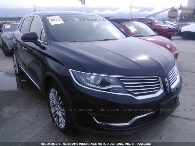 2LMPJ6LR7HBL15414 - 2017 LINCOLN MKX RESERVE BLACK photo 1