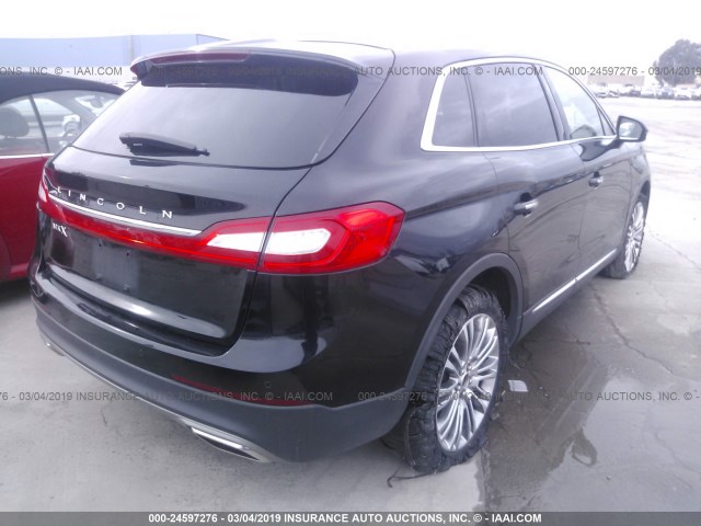 2LMPJ6LR7HBL15414 - 2017 LINCOLN MKX RESERVE BLACK photo 4