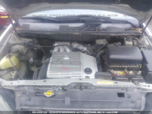 JT6GF10U5Y0065127 - 2000 LEXUS RX 300 SILVER photo 10