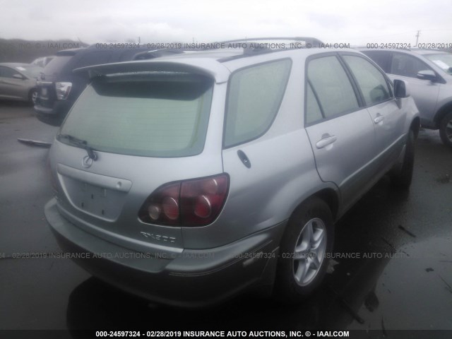 JT6GF10U5Y0065127 - 2000 LEXUS RX 300 SILVER photo 4