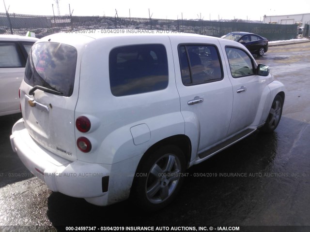 3GNCA53V49S508113 - 2009 CHEVROLET HHR LT WHITE photo 4