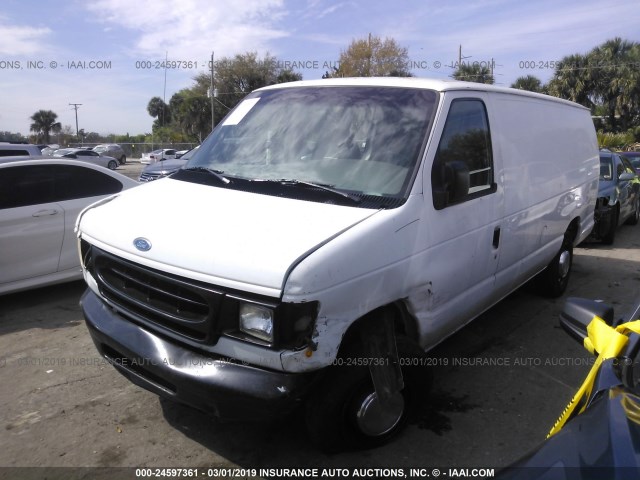 1FTFS2421VHB63244 - 1997 FORD ECONOLINE E250 SUPER DUTY WHITE photo 2