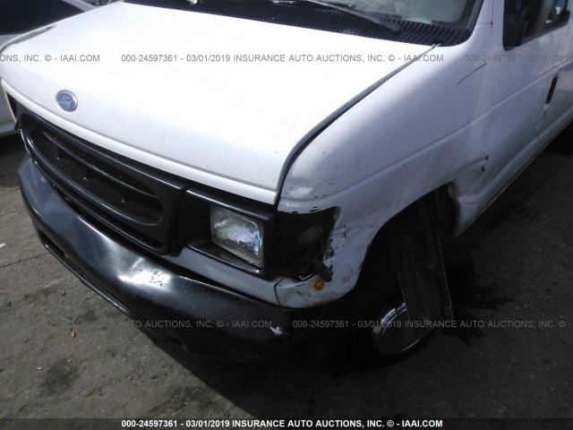 1FTFS2421VHB63244 - 1997 FORD ECONOLINE E250 SUPER DUTY WHITE photo 6