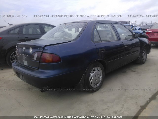 1NXBR12E7WZ137351 - 1998 TOYOTA COROLLA VE/CE/LE BLUE photo 4