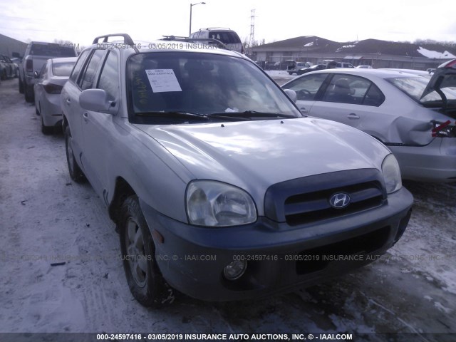 KM8SC73D35U956088 - 2005 HYUNDAI SANTA FE GLS/LX SILVER photo 1