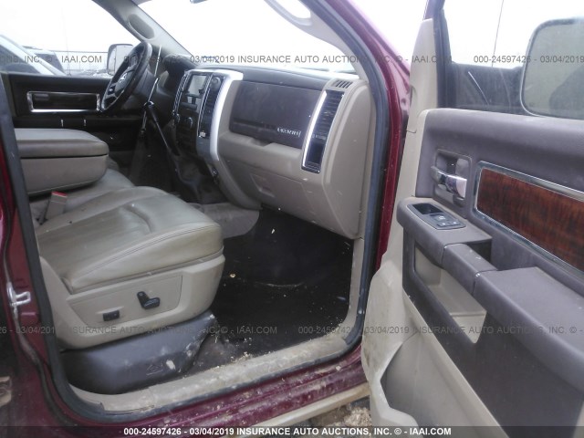 3C63DRJL3CG267901 - 2012 DODGE RAM 3500 LARAMIE MAROON photo 5