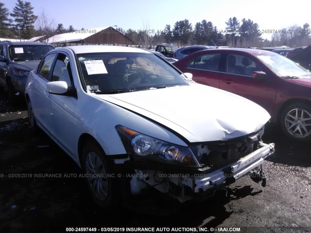 1HGCP2F33BA154304 - 2011 HONDA ACCORD LX WHITE photo 1