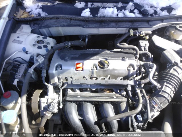 1HGCP2F33BA154304 - 2011 HONDA ACCORD LX WHITE photo 10