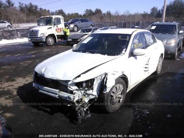 1HGCP2F33BA154304 - 2011 HONDA ACCORD LX WHITE photo 6