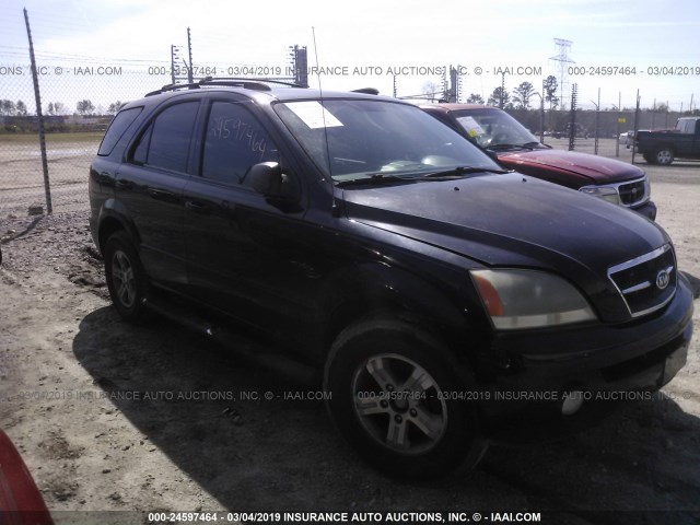 KNDJD733865595862 - 2006 KIA SORENTO EX/LX BLACK photo 1