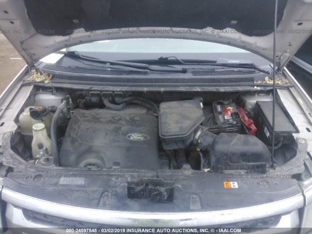 2FMDK3KCXBBA78416 - 2011 FORD EDGE LIMITED SILVER photo 10