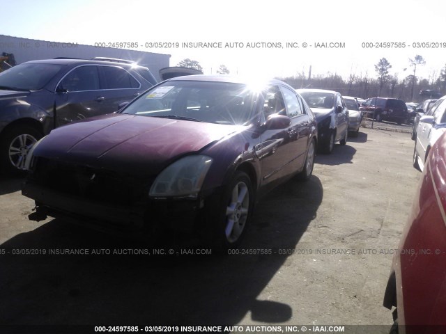 1N4BA41E86C820816 - 2006 NISSAN MAXIMA SE/SL RED photo 2