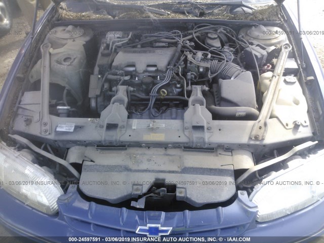 2G1WN52MXS9157433 - 1995 CHEVROLET LUMINA LS BLUE photo 10