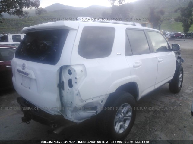 JTEBU5JR3H5437279 - 2017 TOYOTA 4RUNNER SR5 PREM/LTDL/TRAIL/TRD WHITE photo 4