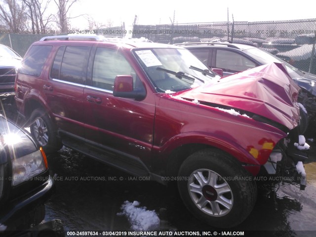 5LMEU88H83ZJ46349 - 2003 LINCOLN AVIATOR 红色 照片 1