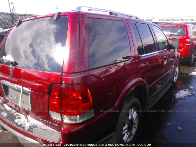 5LMEU88H83ZJ46349 - 2003 LINCOLN AVIATOR 红色 照片 4