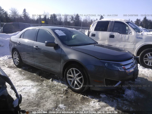 3FAHP0CG7CR127085 - 2012 FORD FUSION SEL GRAY photo 1