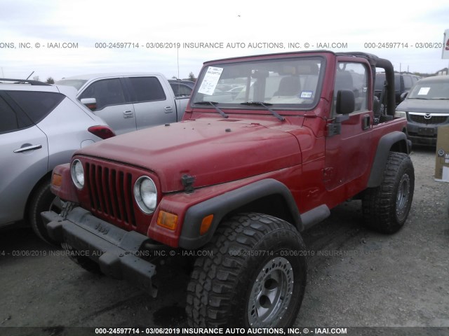 1J4FA29153P325232 - 2003 JEEP WRANGLER / TJ SE RED photo 2