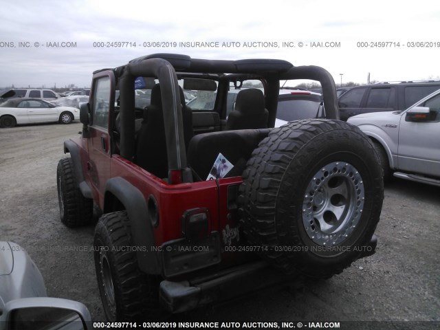 1J4FA29153P325232 - 2003 JEEP WRANGLER / TJ SE RED photo 3