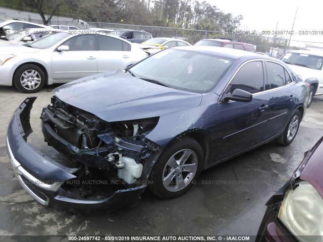 1G11B5SL8FF320684 - 2015 CHEVROLET MALIBU LS BLUE photo 2