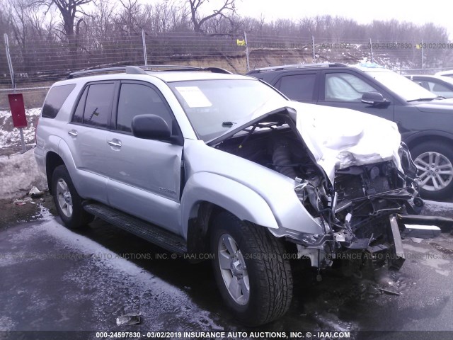 JTEBU14R860089476 - 2006 TOYOTA 4RUNNER SR5/SPORT SILVER photo 1