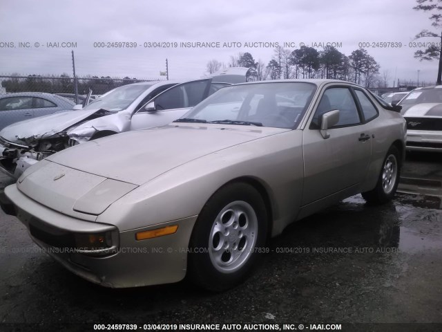 WP0AA0940FN452694 - 1985 PORSCHE 944 GOLD photo 2