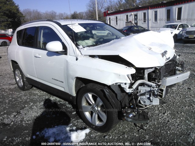 1C4NJDEB5HD176227 - 2017 JEEP COMPASS LATITUDE WHITE photo 1