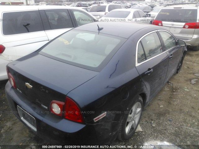 1G1ZA5E04AF158648 - 2010 CHEVROLET MALIBU LS Dark Blue photo 4