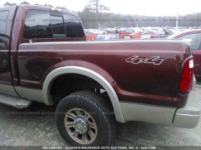 1FTWW31R58EC27223 - 2008 FORD F350 SRW SUPER DUTY RED photo 7