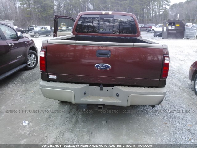 1FTWW31R58EC27223 - 2008 FORD F350 SRW SUPER DUTY RED photo 8