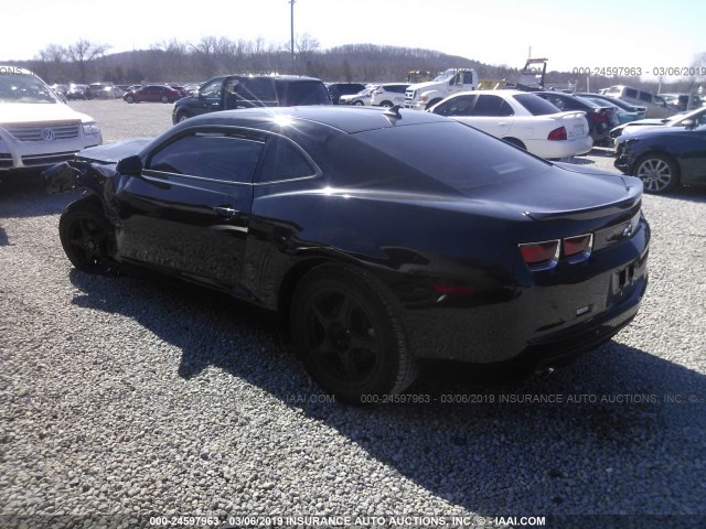 2G1FA1E32C9194291 - 2012 CHEVROLET CAMARO LS BLACK photo 3