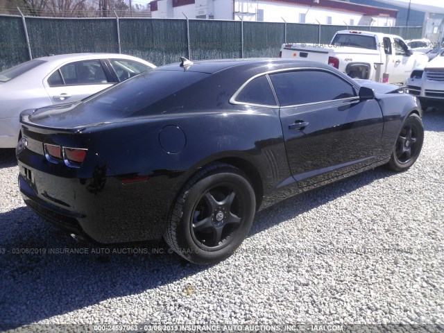 2G1FA1E32C9194291 - 2012 CHEVROLET CAMARO LS BLACK photo 4