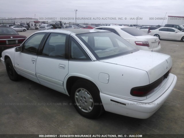 2G4WB52M1T1467773 - 1996 BUICK REGAL CUSTOM WHITE photo 3