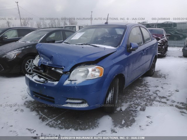 KL1TD5DE8AB124177 - 2010 CHEVROLET AVEO LS/LT BLUE photo 2