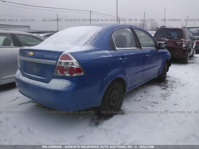KL1TD5DE8AB124177 - 2010 CHEVROLET AVEO LS/LT Mavi foto 4