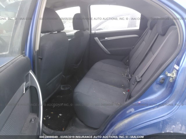 KL1TD5DE8AB124177 - 2010 CHEVROLET AVEO LS/LT Mavi foto 8