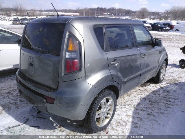 KNDJT2A26B7225041 - 2011 KIA SOUL +/!/SPORT GRAY photo 4